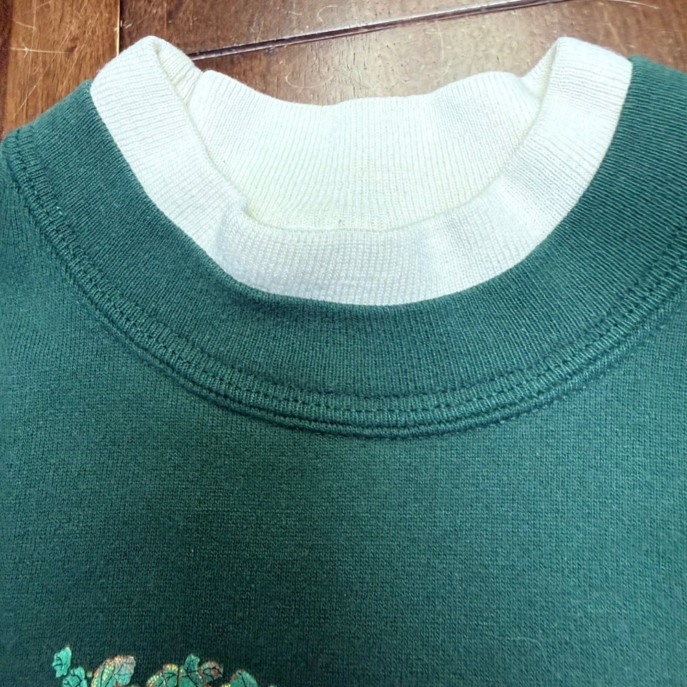 VTG Morning Sun Top Stitch Sweatshirt Women XL Harvest Moon 90s Fall Graphic USA - Picture 4 of 8